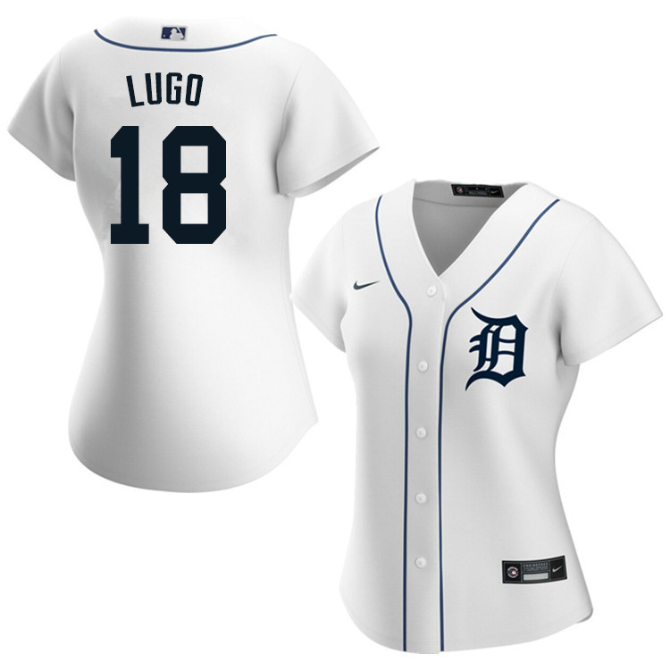 Nike Women #18 Dawel Lugo Detroit Tigers Baseball Jerseys Sale-White